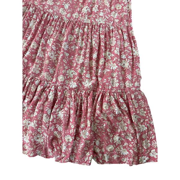 J.Crew Tiered maxi dress in tossed floral pink white sleeveless XXL - Picture 12 of 13